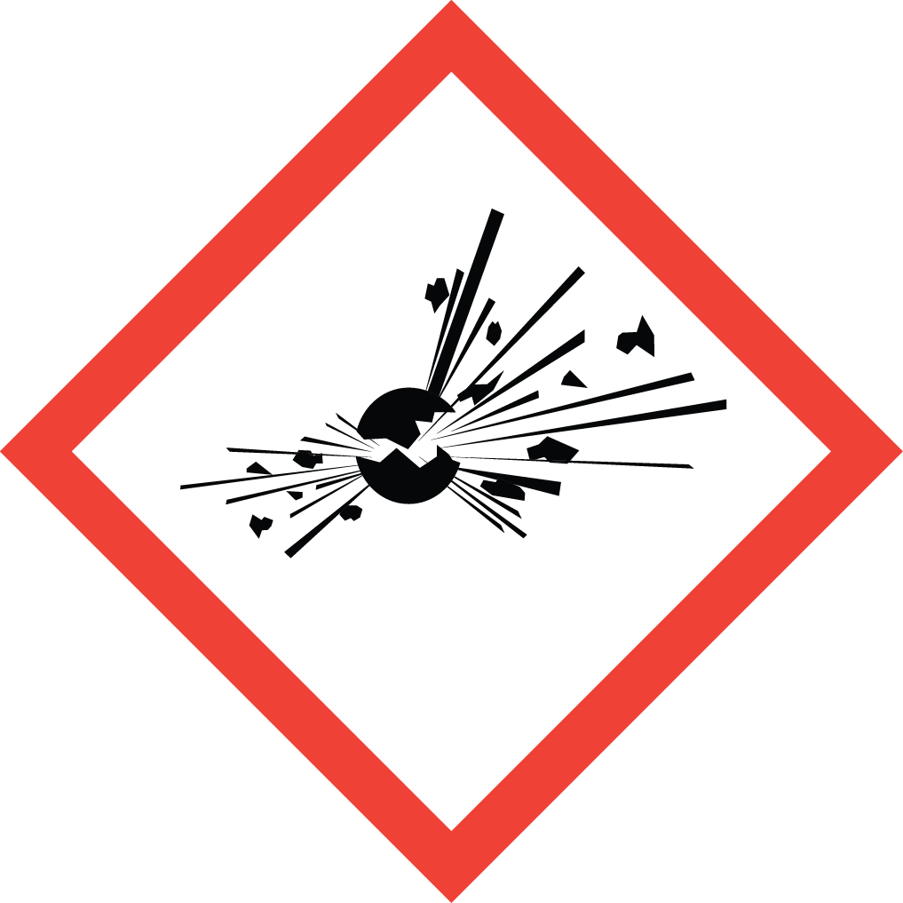 Piktogram: substancje wybuchowe